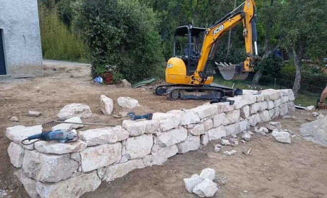 Travaux d'enrochement, Fréjus, MARTIN Hervé Terrassement