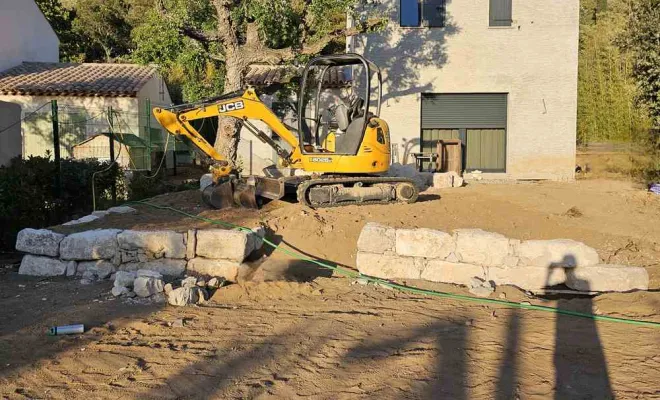 Travaux d'enrochement, Fréjus, MARTIN Hervé Terrassement