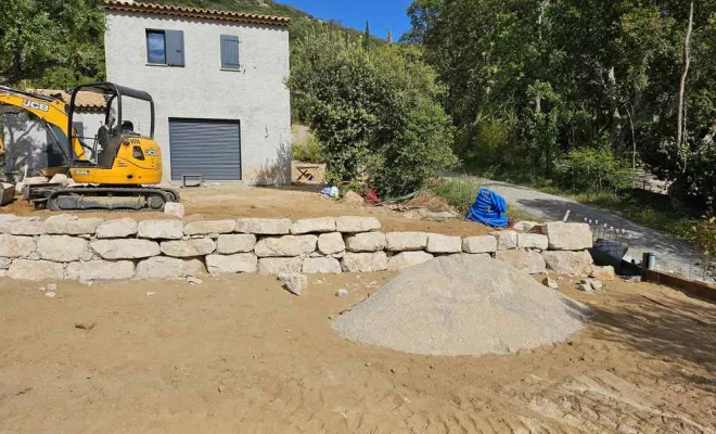 Travaux d'enrochement, Fréjus, MARTIN Hervé Terrassement